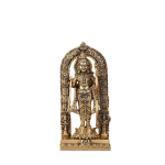 Pure Brass Ayodhya Ram Lalla Idol | 9.5" x 4.5" x 3.5" (24.1 x 11.4 x 8.9 cm) | 2.40 kg Superfine Sacred Art | Temple Grade Divine Murti